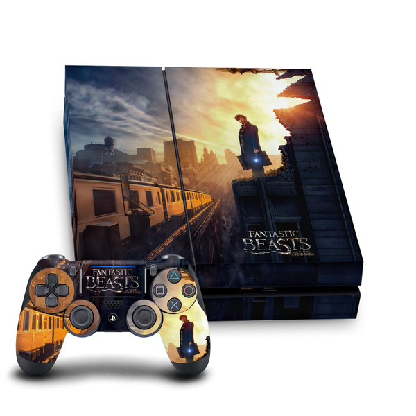 Fantastic Beasts And Where To Find Them Key Art And Beasts Poster Vinyl Sticker Skin Decal Cover for Sony PS4 Console & Controller