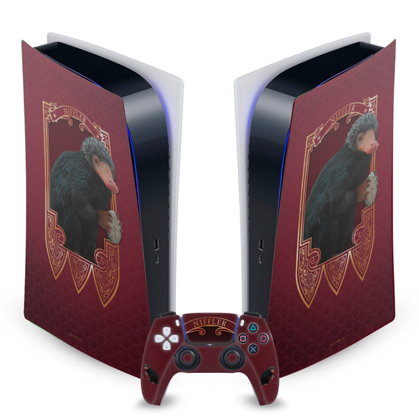 Fantastic Beasts And Where To Find Them Key Art And Beasts Niffler Vinyl Sticker Skin Decal Cover for Sony PS5 Digital Edition Bundle