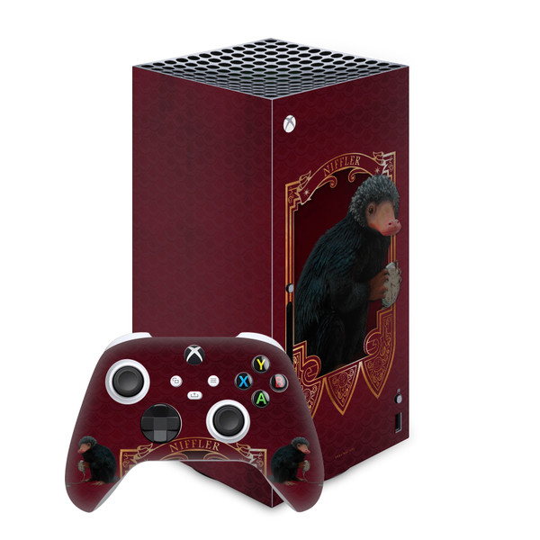 Fantastic Beasts And Where To Find Them Key Art And Beasts Niffler Vinyl Sticker Skin Decal Cover for Microsoft Series X Console & Controller