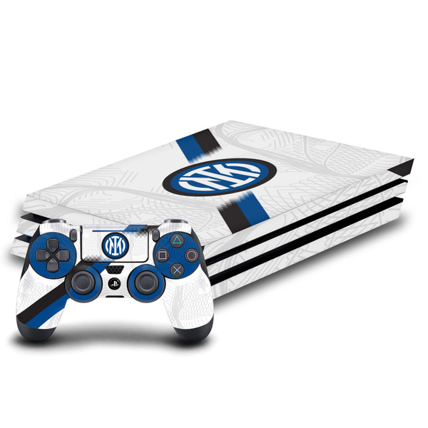 Fc Internazionale Milano 2023/24 Crest Kit Away Vinyl Sticker Skin Decal Cover for Sony PS4 Pro Bundle