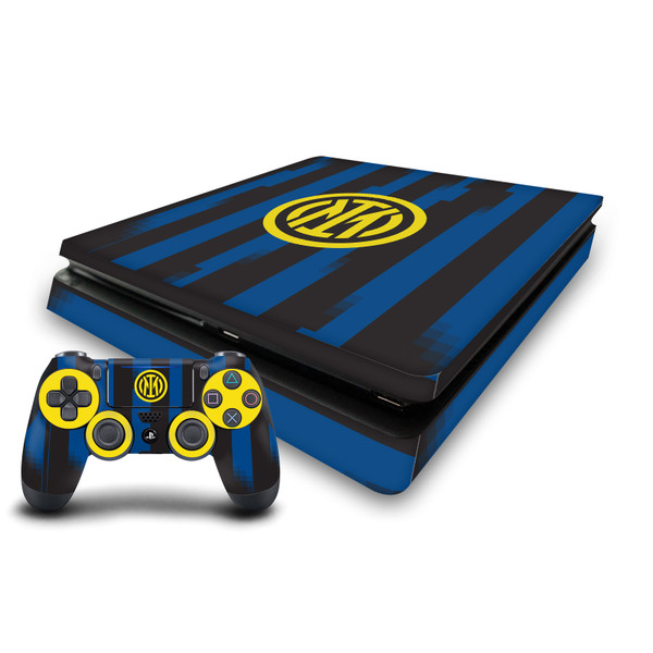 Fc Internazionale Milano 2023/24 Crest Kit Home Vinyl Sticker Skin Decal Cover for Sony PS4 Slim Console & Controller