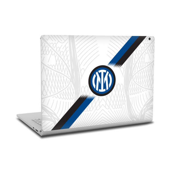 Fc Internazionale Milano 2023/24 Crest Kit Away Vinyl Sticker Skin Decal Cover for Microsoft Surface Book 2