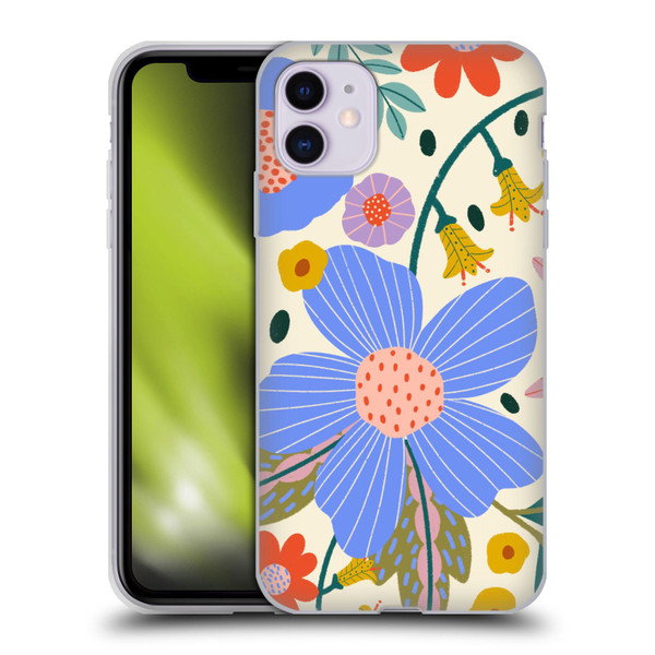 Gabriela Thomeu Floral Pure Joy - Colorful Floral Soft Gel Case for Apple iPhone 11