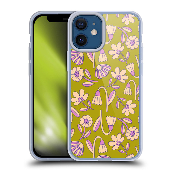 Gabriela Thomeu Floral Art Deco Soft Gel Case for Apple iPhone 12 Mini