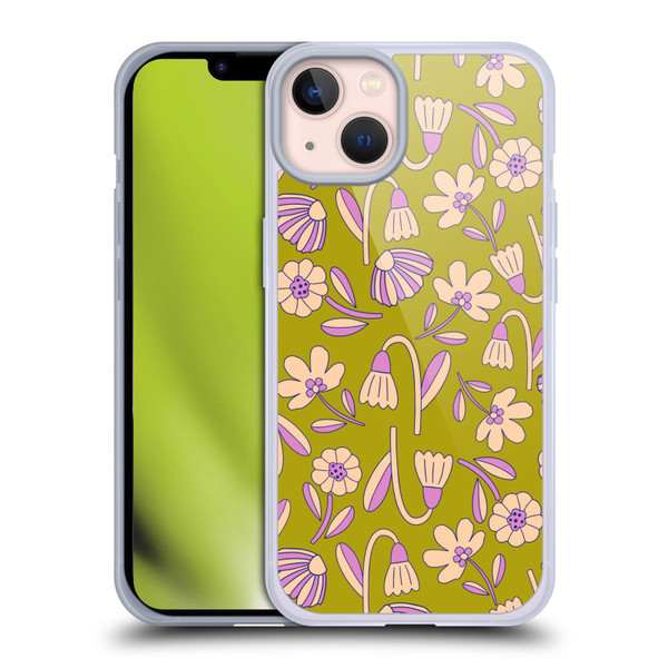 Gabriela Thomeu Floral Art Deco Soft Gel Case for Apple iPhone 13