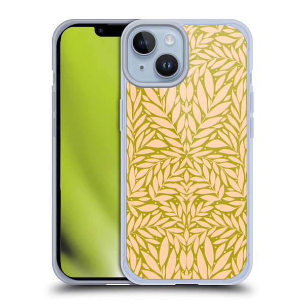 Gabriela Thomeu Floral Vintage Leaves Soft Gel Case for Apple iPhone 14