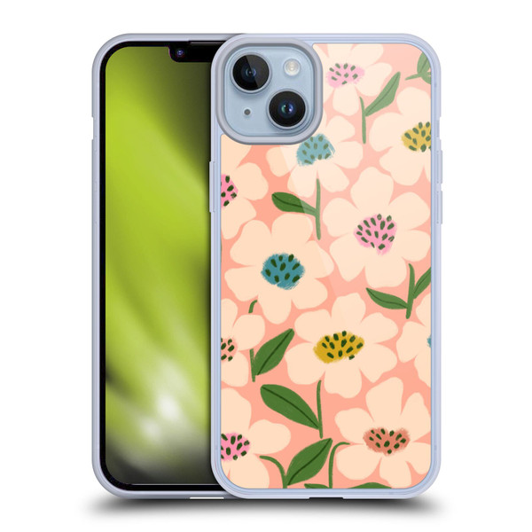 Gabriela Thomeu Floral Blossom Soft Gel Case for Apple iPhone 14 Plus