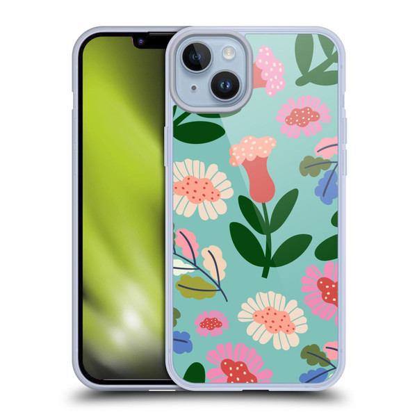 Gabriela Thomeu Floral Super Bloom Soft Gel Case for Apple iPhone 14 Plus