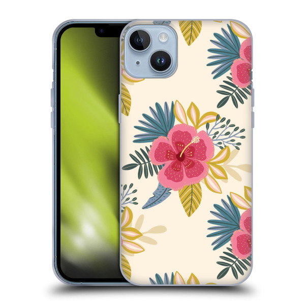 Gabriela Thomeu Floral Tropical Soft Gel Case for Apple iPhone 14 Plus