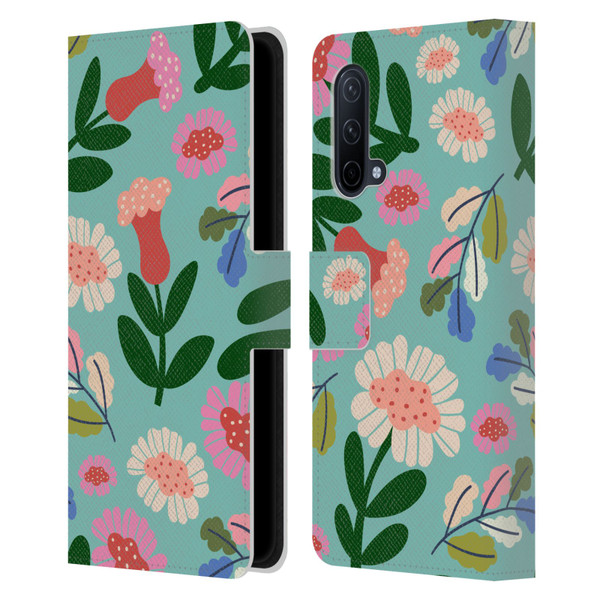 Gabriela Thomeu Floral Super Bloom Leather Book Wallet Case Cover For OnePlus Nord CE 5G