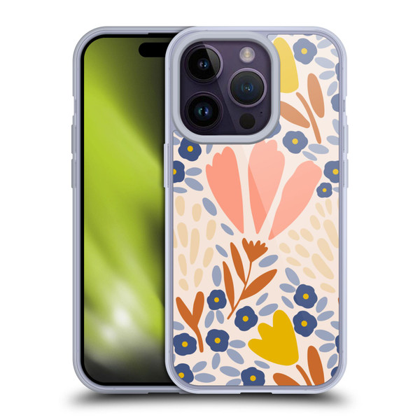 Gabriela Thomeu Floral Spring Flower Field Soft Gel Case for Apple iPhone 14 Pro