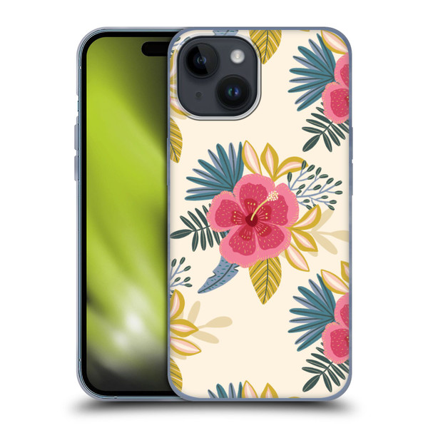 Gabriela Thomeu Floral Tropical Soft Gel Case for Apple iPhone 15