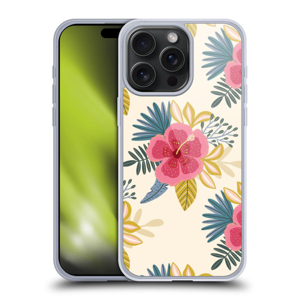 Gabriela Thomeu Floral Tropical Soft Gel Case for Apple iPhone 15 Pro Max