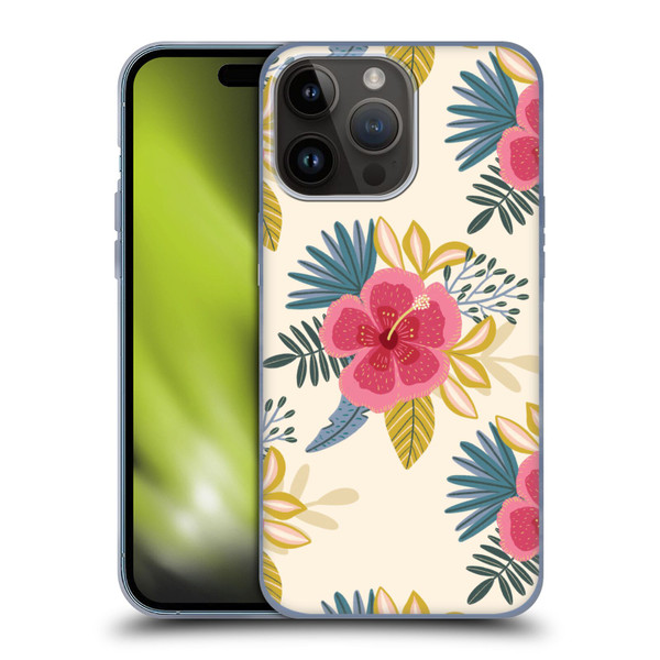 Gabriela Thomeu Floral Tropical Soft Gel Case for Apple iPhone 15 Pro Max