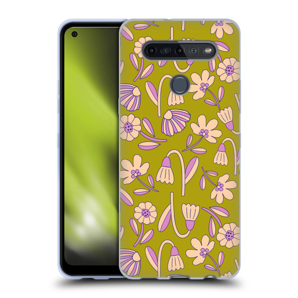 Gabriela Thomeu Floral Art Deco Soft Gel Case for LG K51S