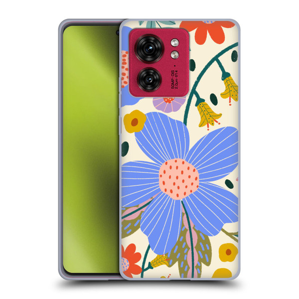 Gabriela Thomeu Floral Pure Joy - Colorful Floral Soft Gel Case for Motorola Moto Edge 40