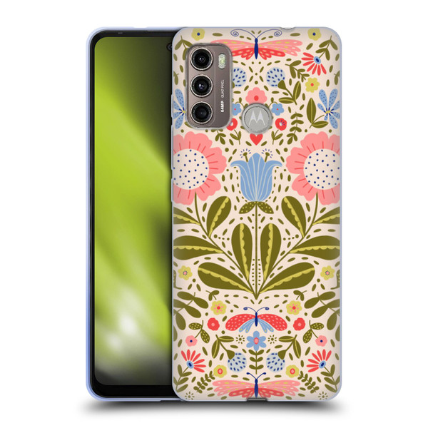 Gabriela Thomeu Floral Blooms & Butterflies Soft Gel Case for Motorola Moto G60 / Moto G40 Fusion