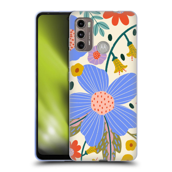 Gabriela Thomeu Floral Pure Joy - Colorful Floral Soft Gel Case for Motorola Moto G60 / Moto G40 Fusion