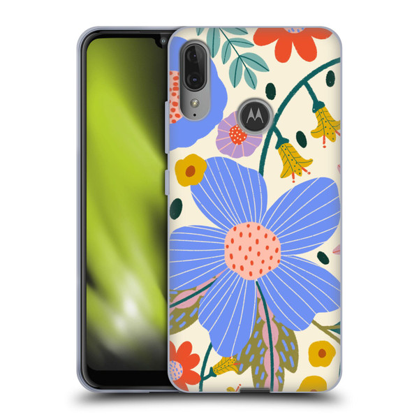 Gabriela Thomeu Floral Pure Joy - Colorful Floral Soft Gel Case for Motorola Moto E6 Plus