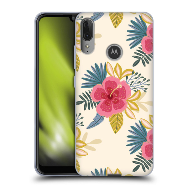 Gabriela Thomeu Floral Tropical Soft Gel Case for Motorola Moto E6 Plus