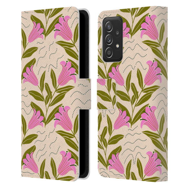 Gabriela Thomeu Floral Tulip Leather Book Wallet Case Cover For Samsung Galaxy A53 5G (2022)