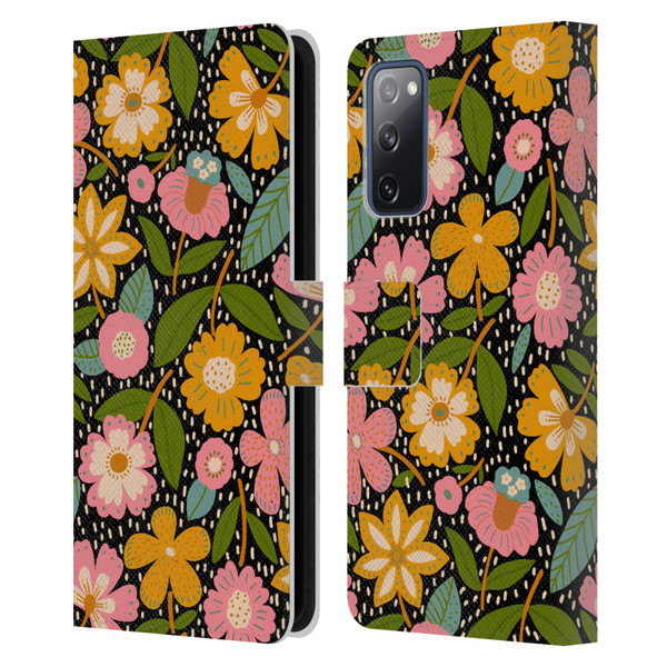 Gabriela Thomeu Floral Floral Jungle Leather Book Wallet Case Cover For Samsung Galaxy S20 FE / 5G