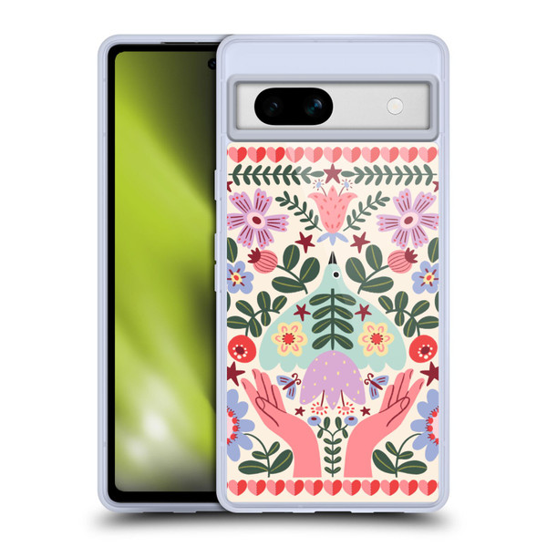 Gabriela Thomeu Floral Folk Flora Soft Gel Case for Google Pixel 7a