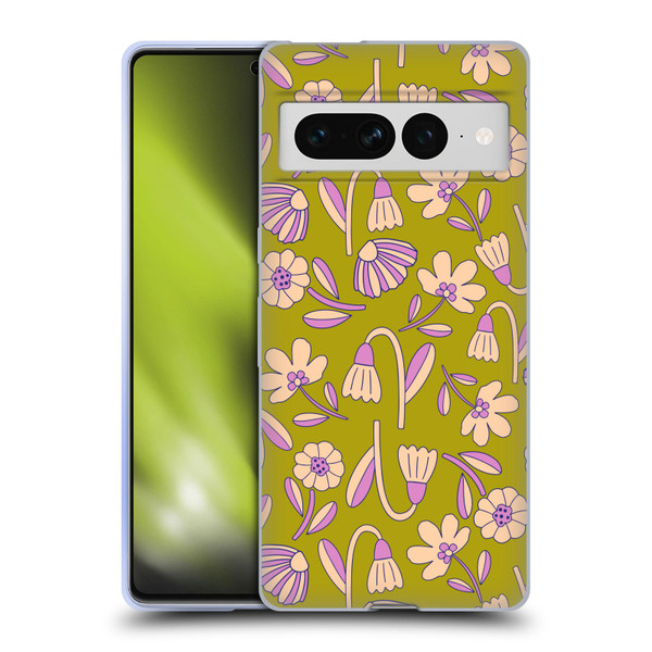 Gabriela Thomeu Floral Art Deco Soft Gel Case for Google Pixel 7 Pro