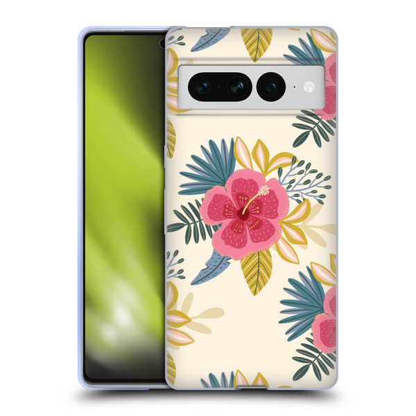 Gabriela Thomeu Floral Tropical Soft Gel Case for Google Pixel 7 Pro