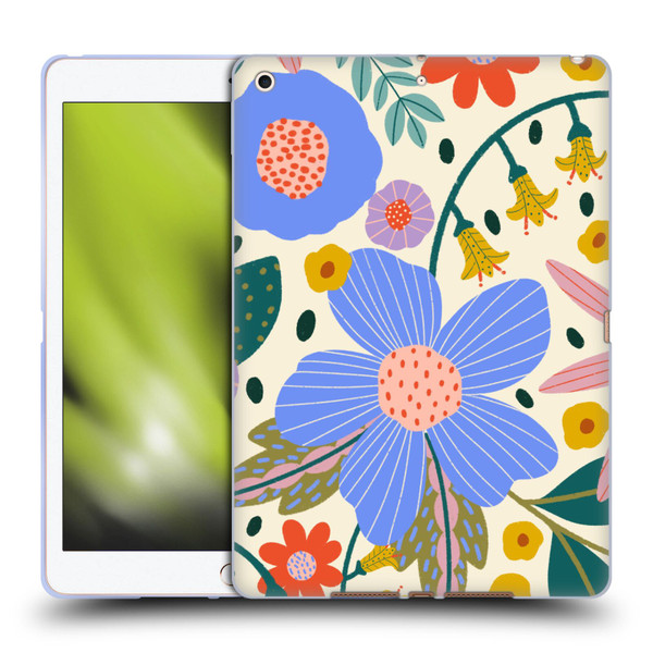 Gabriela Thomeu Floral Pure Joy - Colorful Floral Soft Gel Case for Apple iPad 10.2 2019/2020/2021