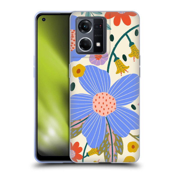 Gabriela Thomeu Floral Pure Joy - Colorful Floral Soft Gel Case for OPPO Reno8 4G