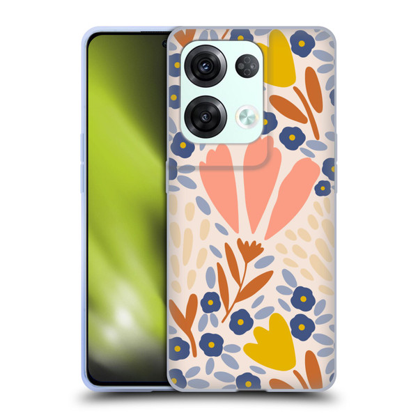 Gabriela Thomeu Floral Spring Flower Field Soft Gel Case for OPPO Reno8 Pro