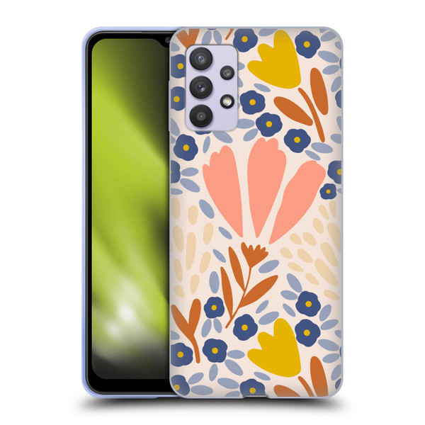 Gabriela Thomeu Floral Spring Flower Field Soft Gel Case for Samsung Galaxy A32 5G / M32 5G (2021)