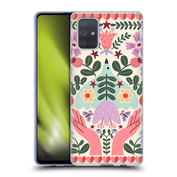 Gabriela Thomeu Floral Folk Flora Soft Gel Case for Samsung Galaxy A71 (2019)