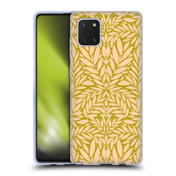 Gabriela Thomeu Floral Vintage Leaves Soft Gel Case for Samsung Galaxy Note10 Lite