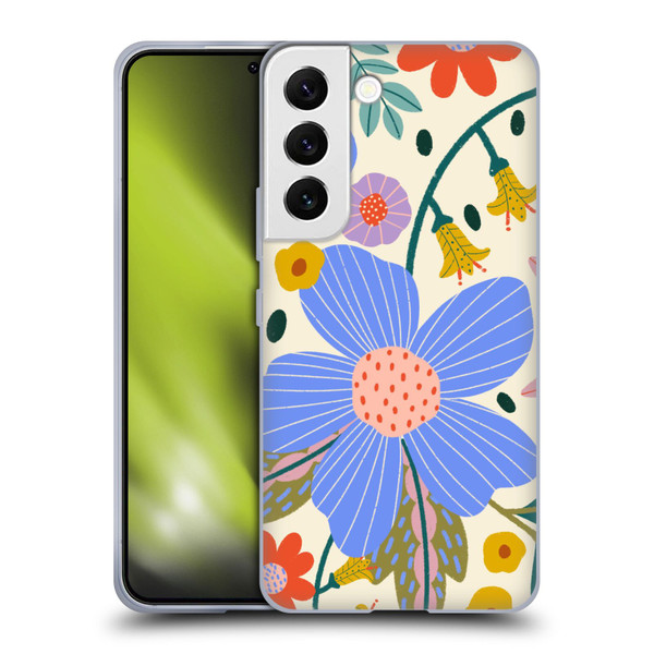 Gabriela Thomeu Floral Pure Joy - Colorful Floral Soft Gel Case for Samsung Galaxy S22 5G