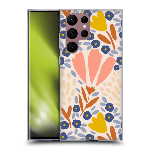 Gabriela Thomeu Floral Spring Flower Field Soft Gel Case for Samsung Galaxy S22 Ultra 5G