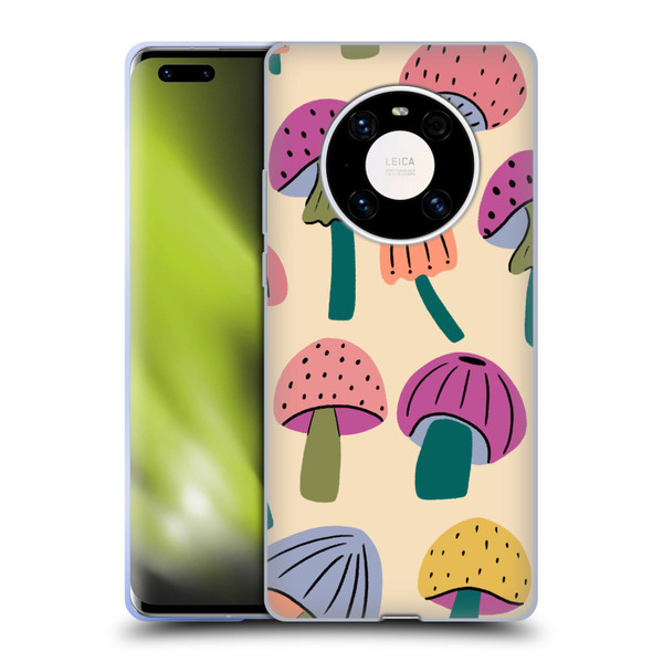 Gabriela Thomeu Retro Magic Mushroom Soft Gel Case for Huawei Mate 40 Pro 5G