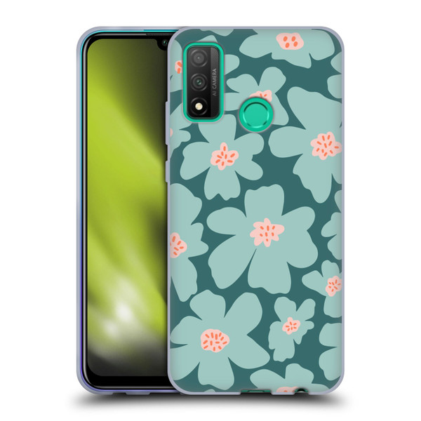 Gabriela Thomeu Retro Daisy Green Soft Gel Case for Huawei P Smart (2020)