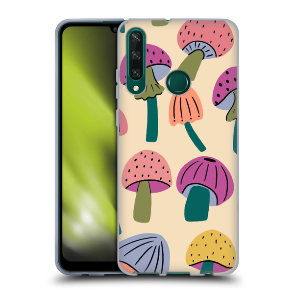 Gabriela Thomeu Retro Magic Mushroom Soft Gel Case for Huawei Y6p