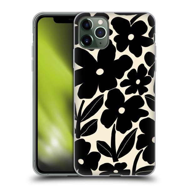 Gabriela Thomeu Retro Black And White Groovy Soft Gel Case for Apple iPhone 11 Pro Max