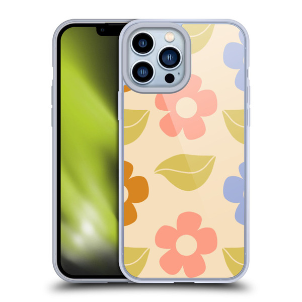 Gabriela Thomeu Retro Flower Vibe Vintage Pattern Soft Gel Case for Apple iPhone 13 Pro Max