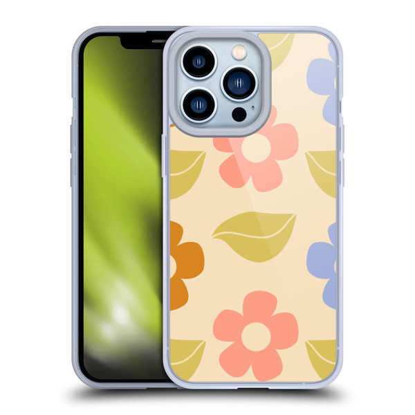 Gabriela Thomeu Retro Flower Vibe Vintage Pattern Soft Gel Case for Apple iPhone 13 Pro