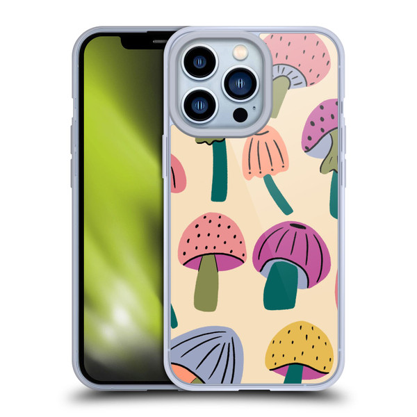 Gabriela Thomeu Retro Magic Mushroom Soft Gel Case for Apple iPhone 13 Pro