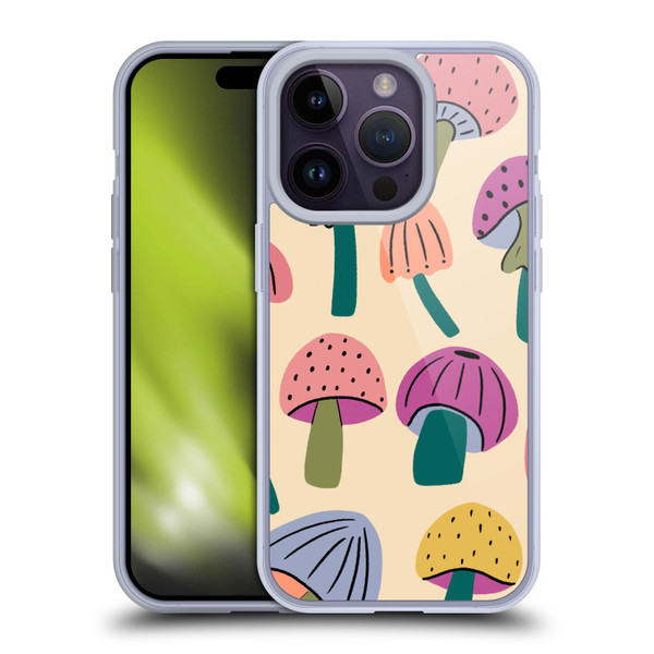 Gabriela Thomeu Retro Magic Mushroom Soft Gel Case for Apple iPhone 14 Pro