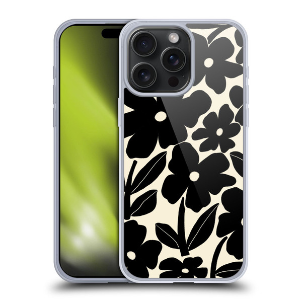 Gabriela Thomeu Retro Black And White Groovy Soft Gel Case for Apple iPhone 15 Pro Max