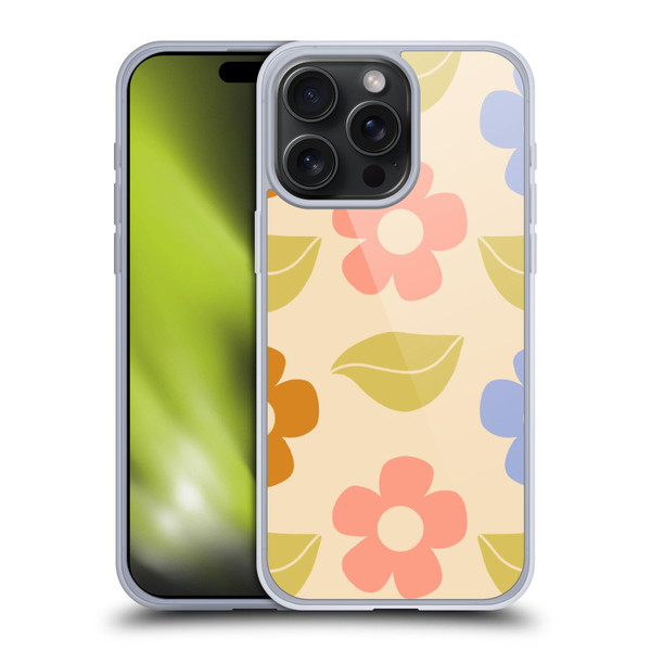 Gabriela Thomeu Retro Flower Vibe Vintage Pattern Soft Gel Case for Apple iPhone 15 Pro Max