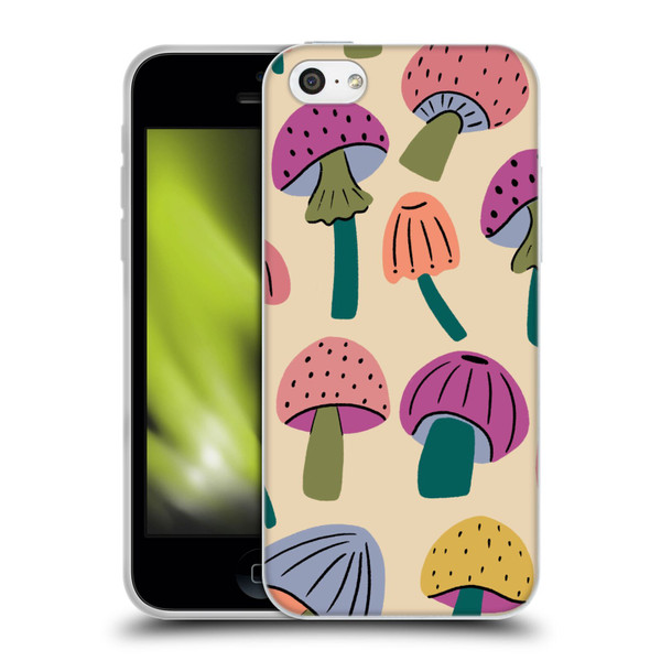Gabriela Thomeu Retro Magic Mushroom Soft Gel Case for Apple iPhone 5c
