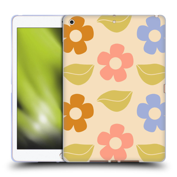 Gabriela Thomeu Retro Flower Vibe Vintage Pattern Soft Gel Case for Apple iPad 10.2 2019/2020/2021