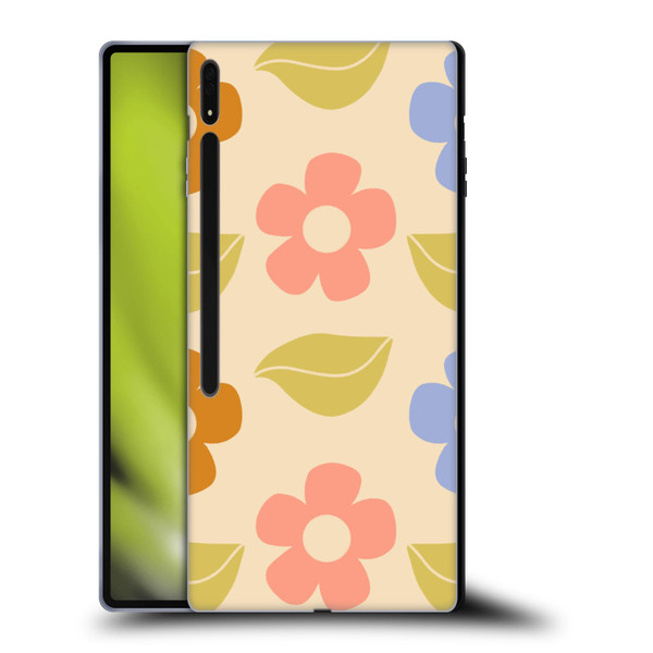 Gabriela Thomeu Retro Flower Vibe Vintage Pattern Soft Gel Case for Samsung Galaxy Tab S8 Ultra